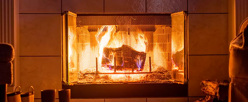 Mendota Hearth Landscape Fireplace Installation in Cary, Illinois