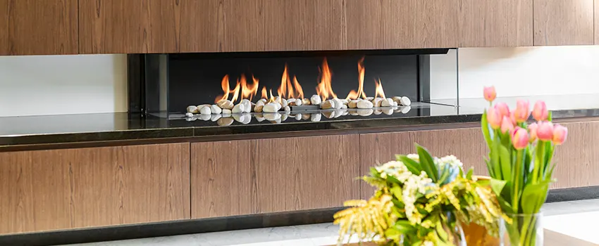Double-height Fireplace Design Refurbishment in Cary, Illinois