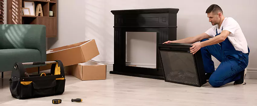 Old Rusted Metal Fireplace Repair And Replacement in Cary, IL